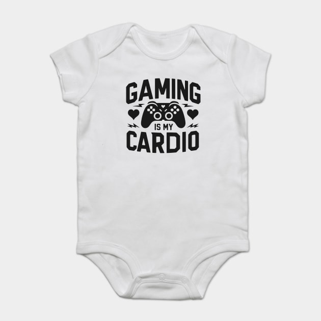 Gaming is My Cardio Baby Bodysuit by Frank Ring